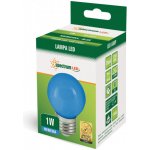 Spectrumled LED žárovka 1W 4xSMD2835 E27 20lm MODRÁ – Hledejceny.cz