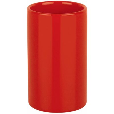 Spirella kelímek na kartáčky TUBE červený keramika 10_16084 – Sleviste.cz