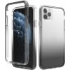 Pouzdro a kryt na mobilní telefon Apple Pouzdro AppleKing nárazuvzdorné dvoubarevné transparentní iPhone 11 Pro Max - černé