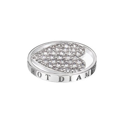Hot Diamonds Přívěsek Emozioni Ice Sparkle Heart Mirage Coin EC030 p 33 r – Zboží Mobilmania