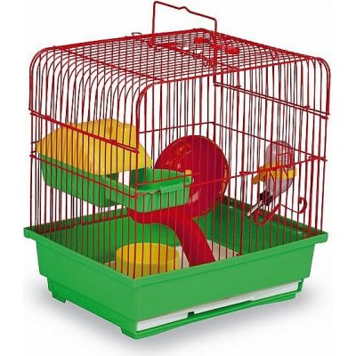 Tatrapet klec pro křečky s výbavou oranžová 22,5 x 17 x 28,5 cm – Sleviste.cz