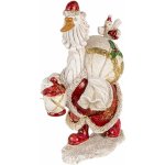 Dekorativní soška husy v santa oblečku 11*7*17 cm – Zboží Mobilmania