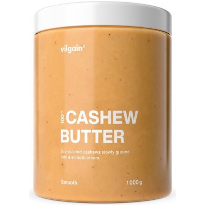 Vilgain 100% Kešu máslo jemné kešu oříšky 1 kg – Zboží Mobilmania