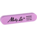 Molly Lac Penový pilník na nechty mini rovný zaoblený ružový 100/180 – Zboží Dáma