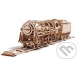 Ugears 3D mechanické puzzle Parní lokomotiva s vagónem 443 ks – Sleviste.cz