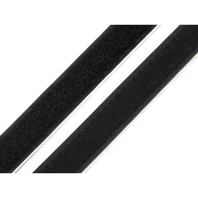 Suchý zip háček + plyš samolepicí šíře 20 mm černá – Hledejceny.cz