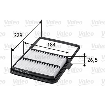 Vzduchový filtr VALEO 585287 – Hledejceny.cz