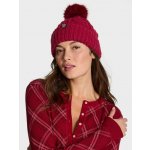 Victoria's Secret dámská zimní čepice Cozy Cable-Knit Pom vínová – Hledejceny.cz