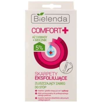 Bielenda Comfort+ exfoliační ponožky pro zjemnění a hydrataci pokožky nohou 2 x 20 ml