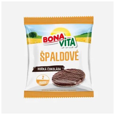 BonaVita Špaldové chlebíčky hořká čokoláda 2 ks 32 g – Zboží Dáma