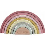 Little Dutch dřevěná skládačka Rainbow pink – Sleviste.cz