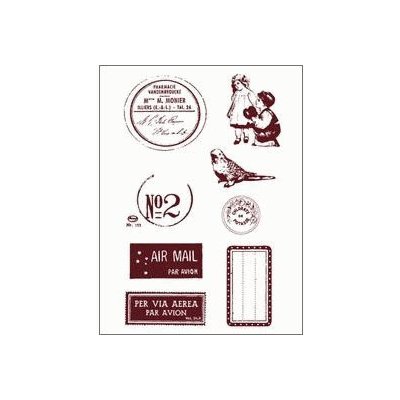 Creatoys Gelová razítka Poštovní razítko známky štítky ... – Zboží Dáma