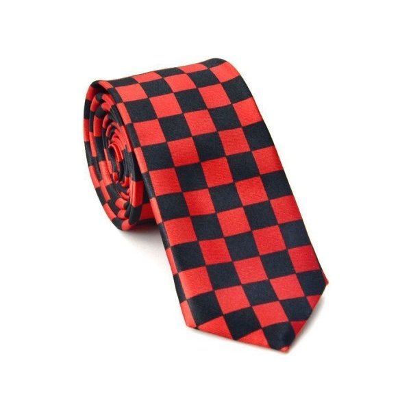 Crazy kravata červeno černá šachovnice Kravatka 330 V1 od 149 Kč -  Heureka.cz