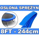 RKToys kryt pružin na trampolínu 244 cm Modrá – Zboží Dáma