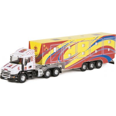 Seva Monti System 1380.2 CIRKUS KLUCKY Scania obytný návěs 1:48 – Zboží Živě