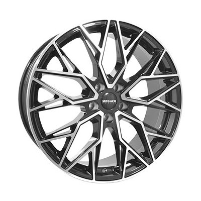 MONACO WHEELS GP15 8x18 5x108 ET45 gloss black polished – Hledejceny.cz