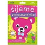 ARGUS Kreativní tvoření šijeme plstěné zvířátko růžový medvídek 19110015 – Sleviste.cz