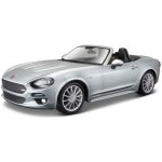 Bburago Plus Fiat 124 Spider Metalic stříbrná 1:24 – Hledejceny.cz