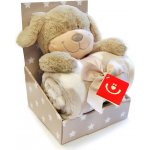 Bobobaby Deka dětská a hračka béžová dárková sada ovečka – Sleviste.cz