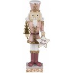 Dekorativní soška Louskáčka s cedulkou Merry Christmas 9*7*22 cm – Hledejceny.cz