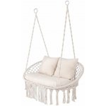 Gardlov 27379 Dvojité závěsné houpací křeslo béžové – Zbozi.Blesk.cz