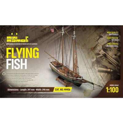 Mamoli Mini Flying Fish kit 1:100 – Zbozi.Blesk.cz