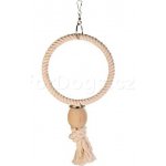 TRIXIE 5158 závěsný bavlněný kruh s dřevěnou koulí 16 cm – Zboží Dáma