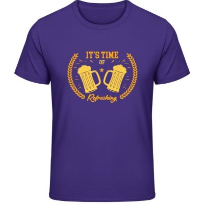 Gildan Soft Style tričko Pivní motiv - It’s Time of Refreshing - Purple – Hledejceny.cz