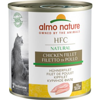 Almo Nature HFC Natural kuře & losos kuře & krevety tuňák & kuře kuřecí plátky 24 x 280 g