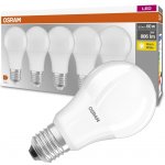 Osram 5PAK LED žárovka LED E27 A60 8,5W = 60W 806lm 2700K Teplá bílá 300° Base – Sleviste.cz