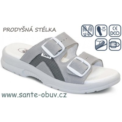 Santé N/517/31S/17/BP zdravotní pantofel šedá – Hledejceny.cz