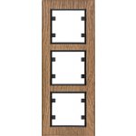 HAGER Rámeček LUMINA Passion WL9136 3násobný svislý IP20 dřevo černý dub WL9136 – Hledejceny.cz