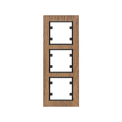 HAGER Rámeček LUMINA Passion WL9136 3násobný svislý IP20 dřevo černý dub WL9136 – Hledejceny.cz