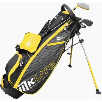 MKids Pro Half (115cm) juniorský golfový set, žlutý dětské, levé, stand bag (na záda), grafit, standardní