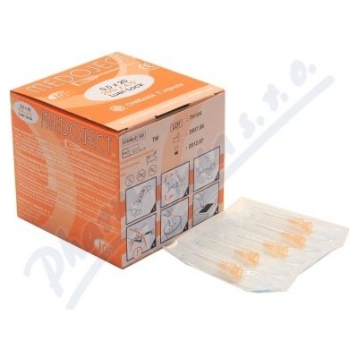 Luer Jehly 0.50 x 20 mm oranž.100 ks CH25045 – Zboží Dáma
