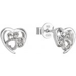 Pavona Stříbrné pecky s krystaly Swarovski psí tlapky 31307.1 Krystal – Zboží Mobilmania