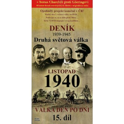 Deník 2. světové války - listopad 1940 DVD – Zboží Mobilmania