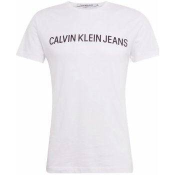 Calvin Klein pánské tričko JEANS OU34 Bílá