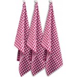HOME ELEMENTS káro 50x70 cm červené 3 ks – Sleviste.cz