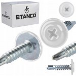 Samovrtné šrouby s podložkou 4,2x 19 mm RAL 9010 250 ks Etanco GM-B – Sleviste.cz