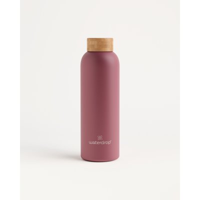 Waterdrop Thermo Steel nerezová láhev na vodu barva Pink Matt 600 ml – Zboží Dáma