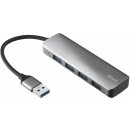 USB hub Trust Halyx Aluminium 4-Port USB 3.2 Hub 23327