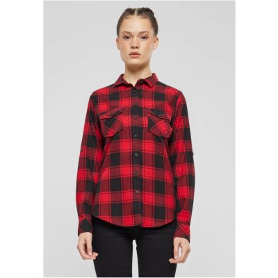 Brandit Ladies Amy Flanell Shirt černá červená – Zboží Dáma