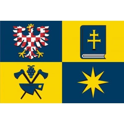 Vlajka Zlínský kraj sítotisk Alerion – Hledejceny.cz