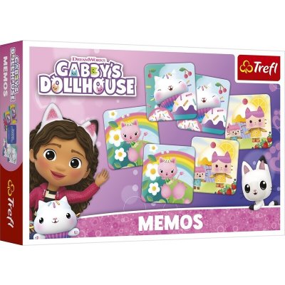 Trefl Pexeso papírové Gabbyin domeček pro panenky/Gabby´s Dollhouse 30 kusů – Zboží Mobilmania