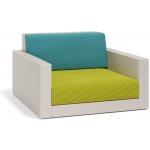 Vondom Nízké křeslo Pixel, 101x101x62 cm, matt polyethylen , sedáky venkovní látka Group 1A a 1B – Hledejceny.cz