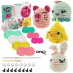 Grafix Háčkovaná zvířátka 4 ks 6,5 x 4,5 cm – Sleviste.cz