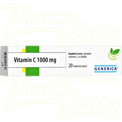 Generica Vitamin C 1000 mg 20 tablet – Hledejceny.cz