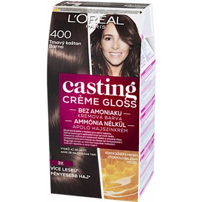 L'Oréal Casting Creme Gloss 400 tmavý kaštan 48 ml