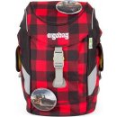 Ergobag batoh Mini Károvaný červený/černý
